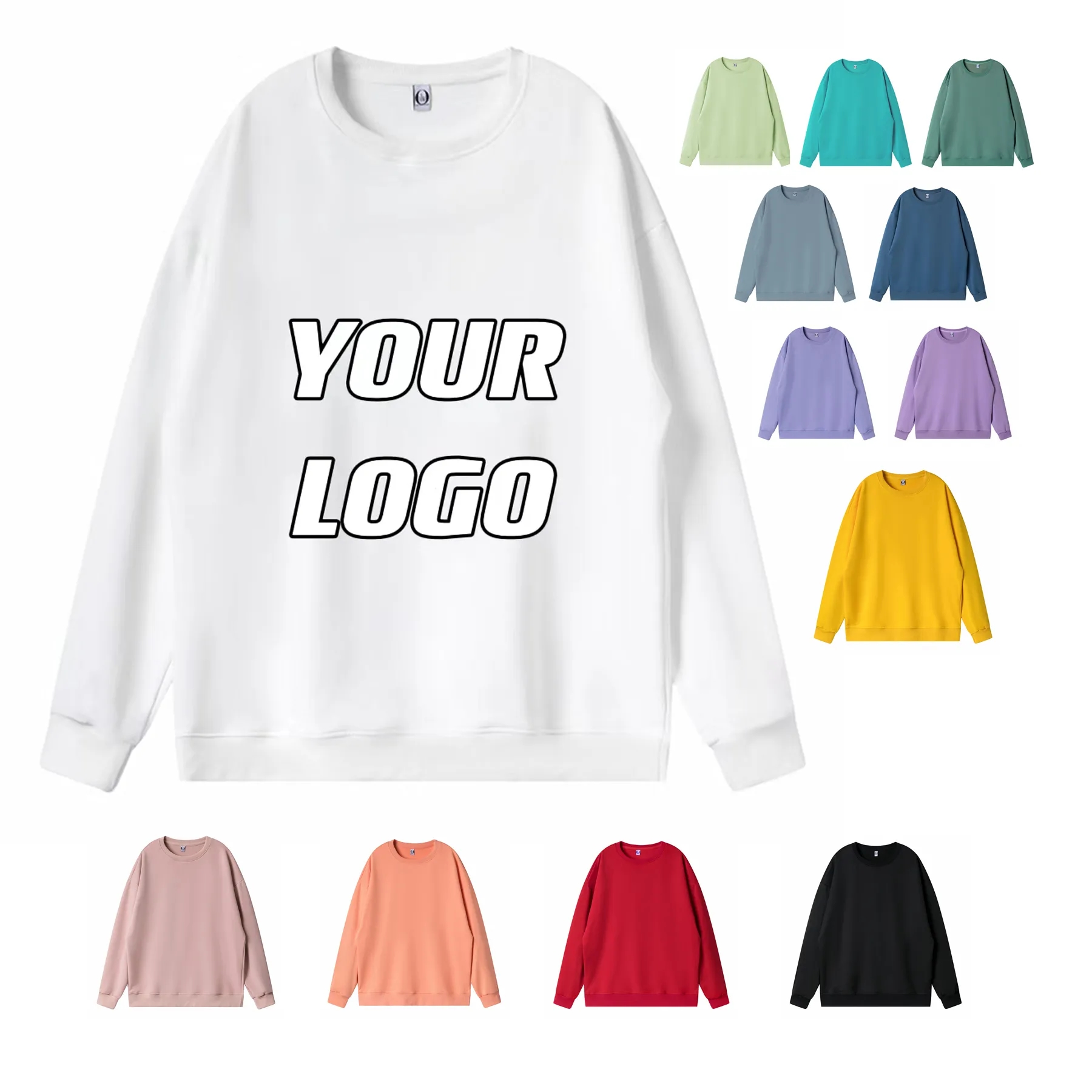 Custom Advertising Long-Sleeve Tops Fashion Pullover, custom hoodie or sweatshirt with logo imprint 4
