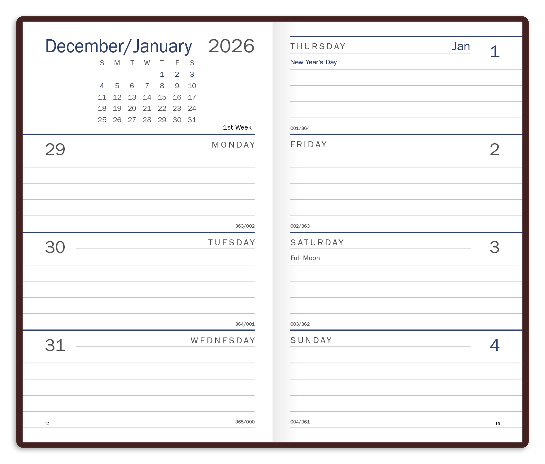 Triumph® Calendars Standard Weekly Pocket Planner 38