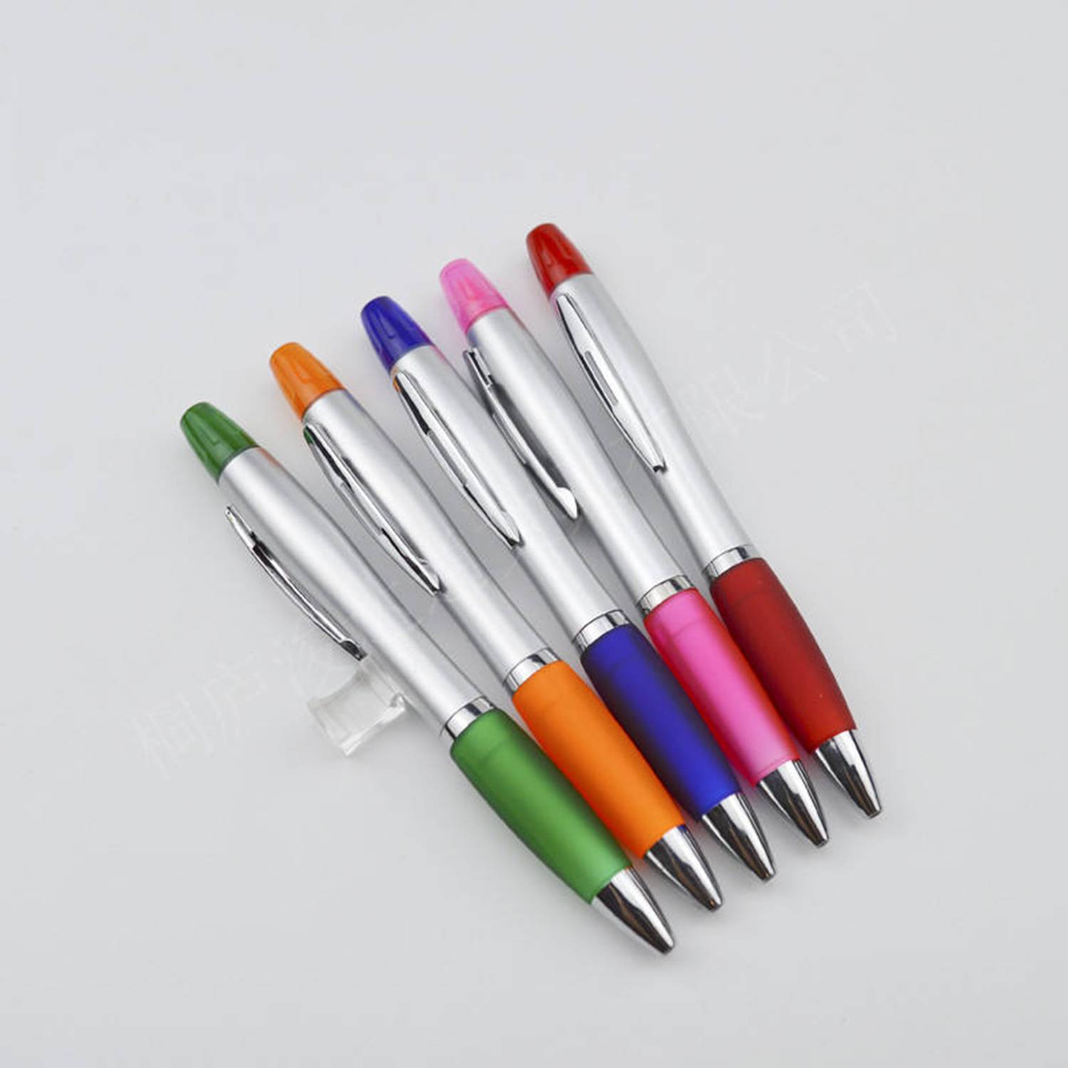 Dual purpose ballpoint pen+highlighter pen 3