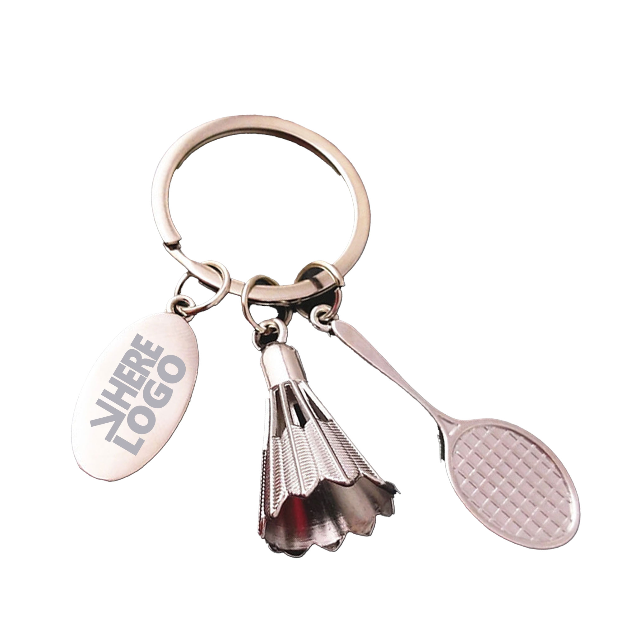 MOQ 20 Badminton Keychain 3D Fun and Sporty 1