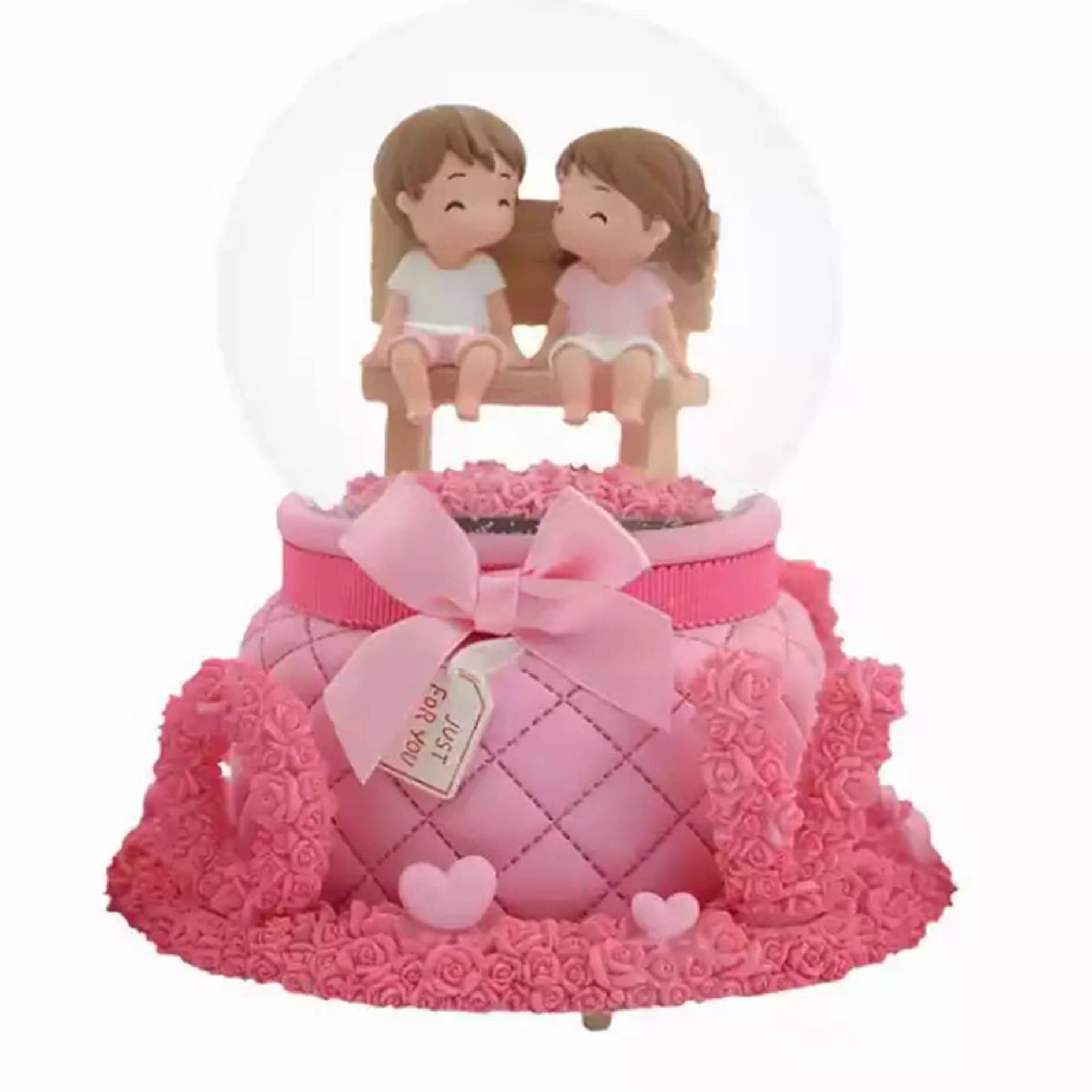 Custom Romantic Music Snow Globe 2