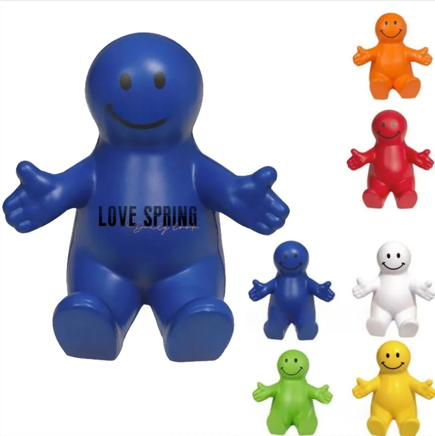 Squeezable Stress Reliever Colorful Smiley Face Phone Holder