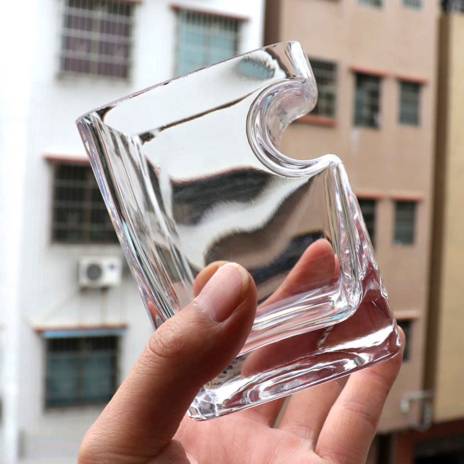 12Oz Crystal Clear Retro Whiskey Glass 4