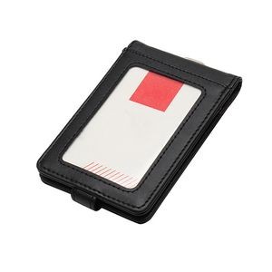 PU Lanyard 5 Pockets Folded PU Leather Card Holder 37