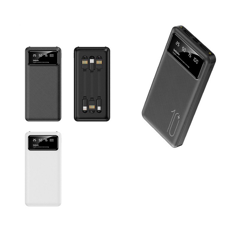 10000 Mah Power Bank W/ 4 Cables 3