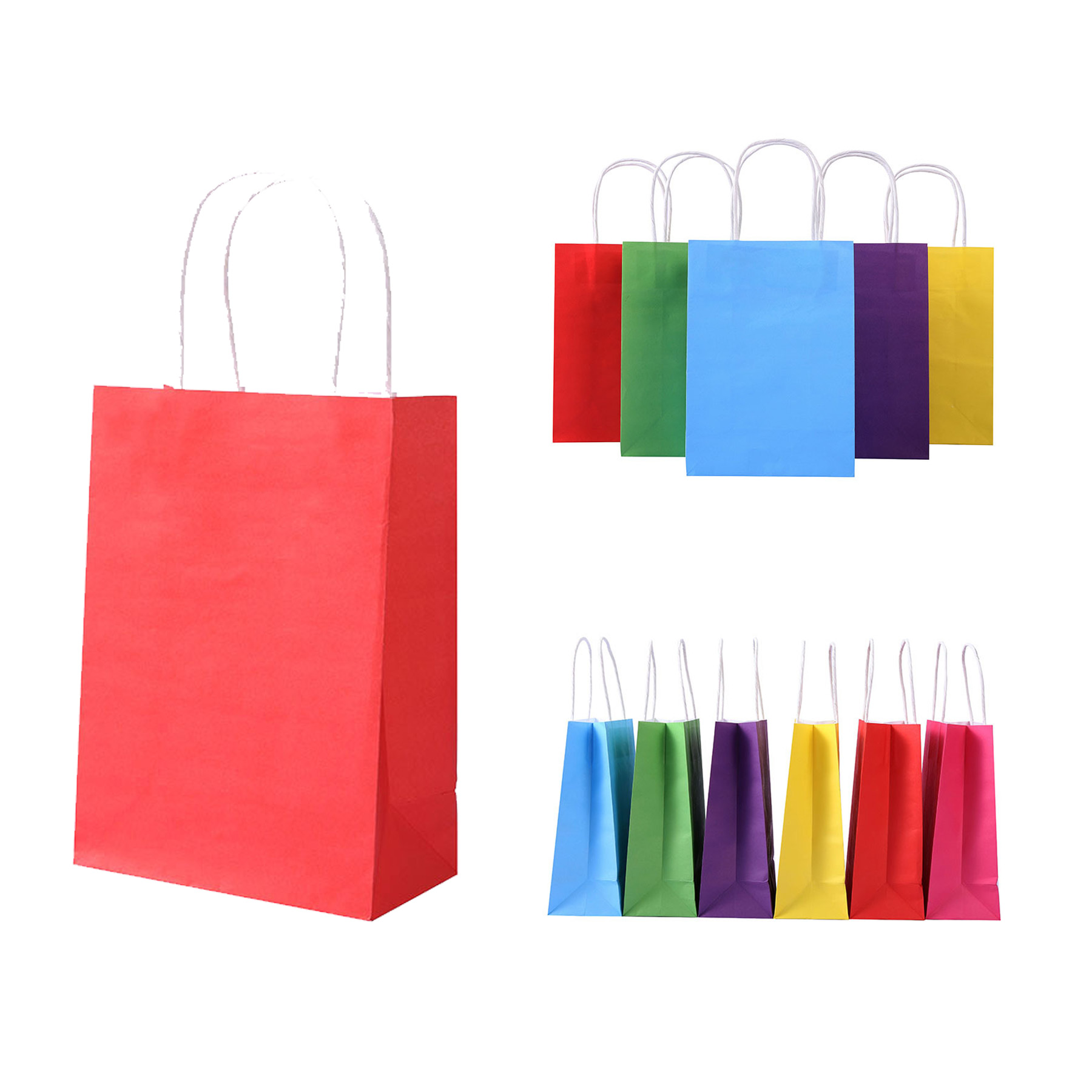 Vertical Kraft Paper Tote Bag 1