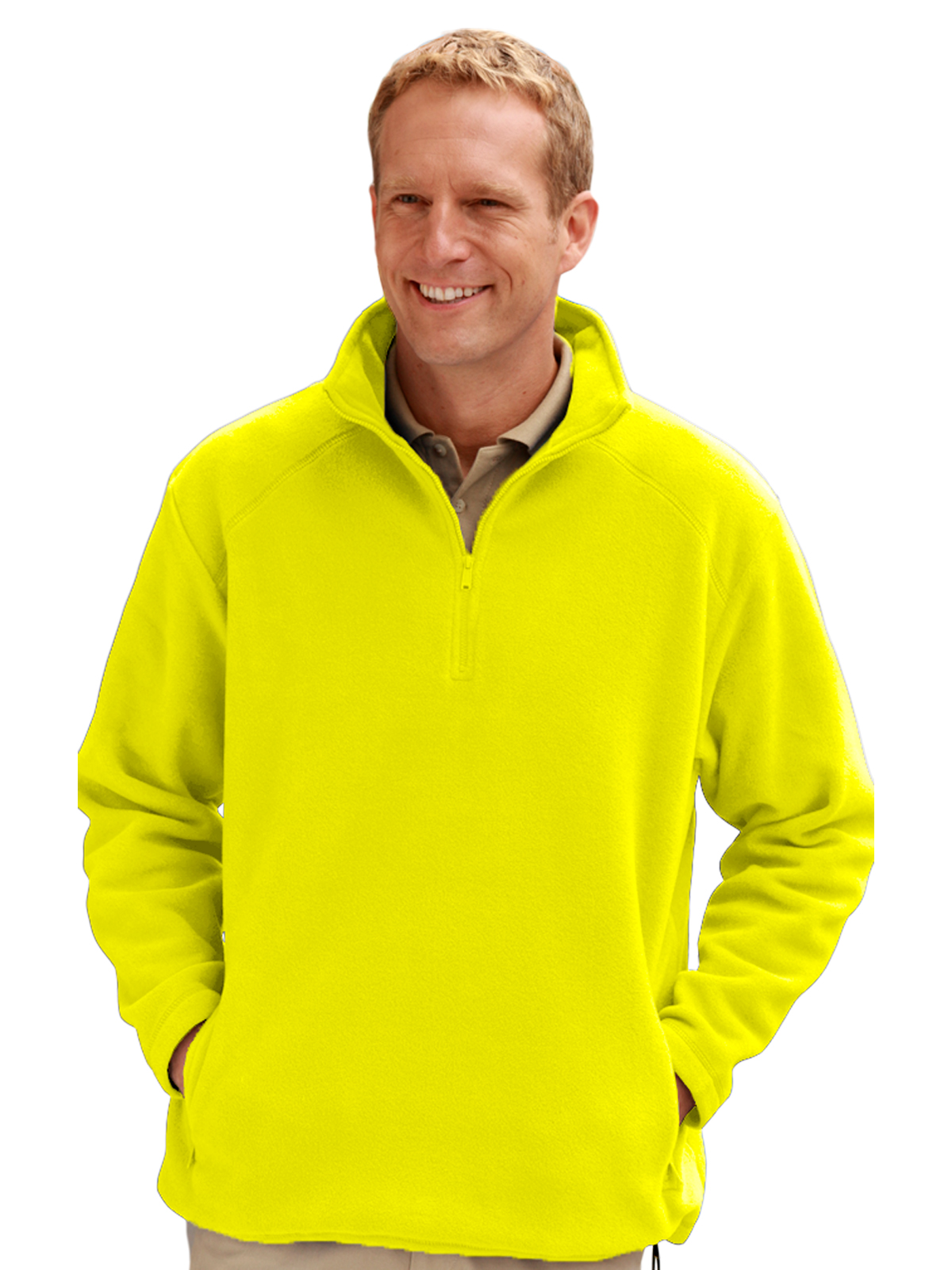 Blue Generation - Unisex 2-Pocket Micro Fleece Zip Pullover 16