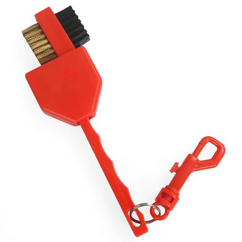 Golf Double-Sided Club Plastic Handle Cleaning Brush 13