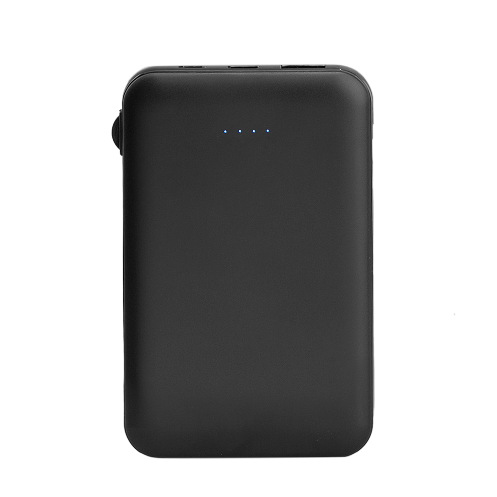Drum 5000mAh Power Bank with Built-in Cable
