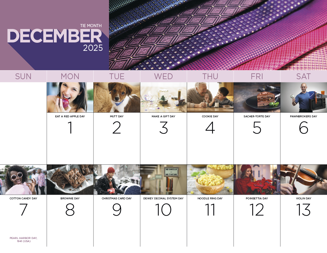 Good Value™ National Day - Stapled Calendar