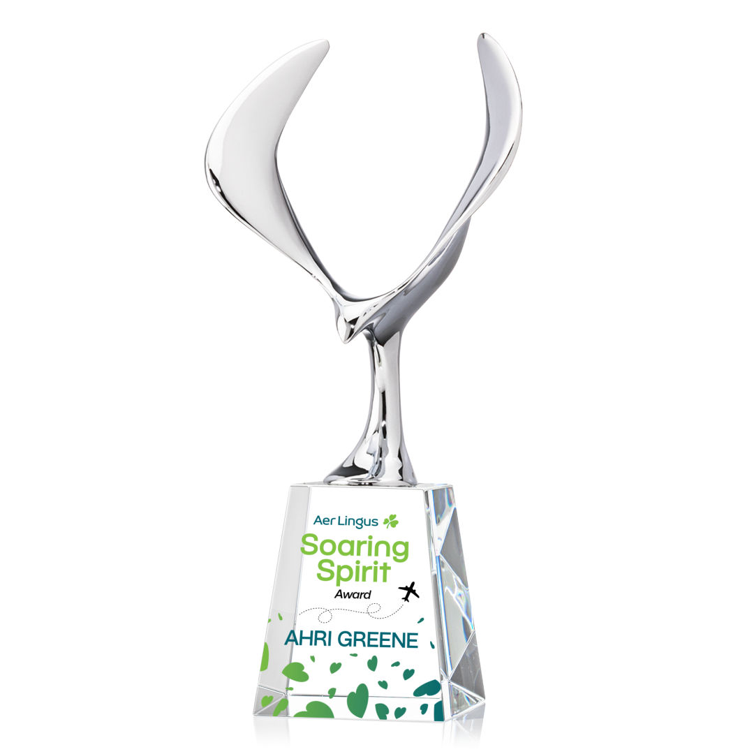 Maverick Eagle VividPrint™ Award on Celestina Base - Clear 3