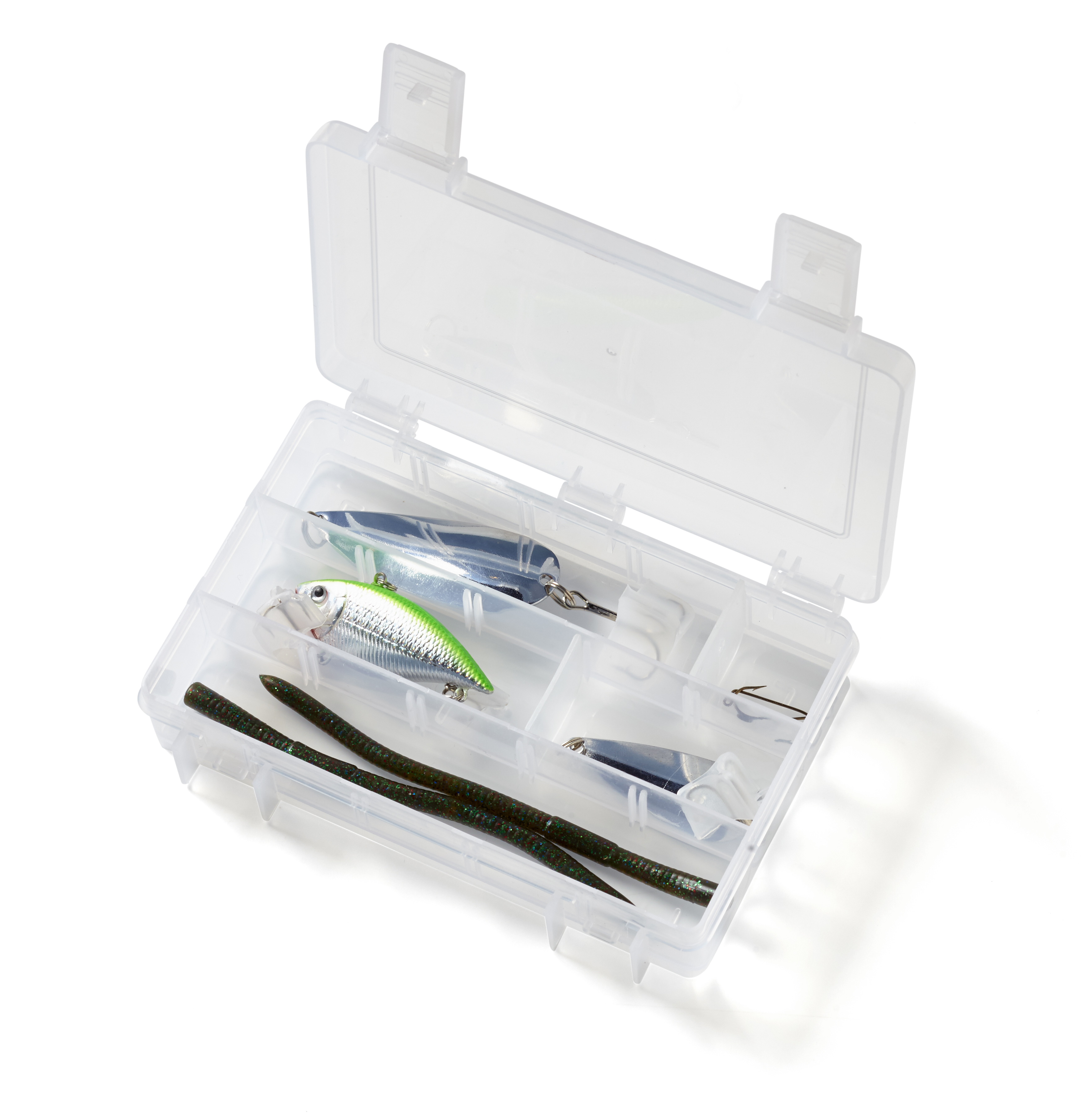 Fishing Tackle Box - Green and Silver Components 6