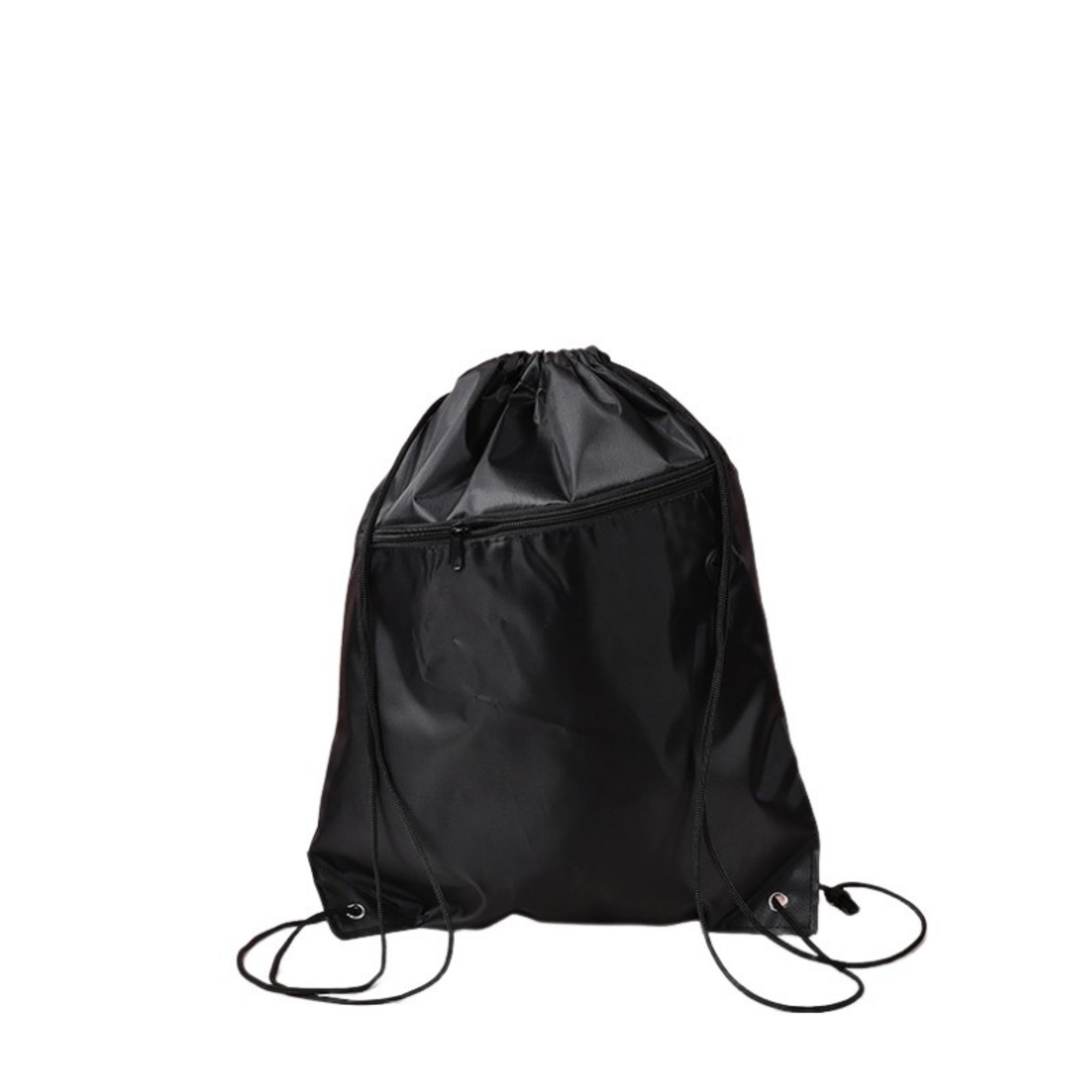 210D Polyester Drawstring Backpack With Zipper Pocket 9