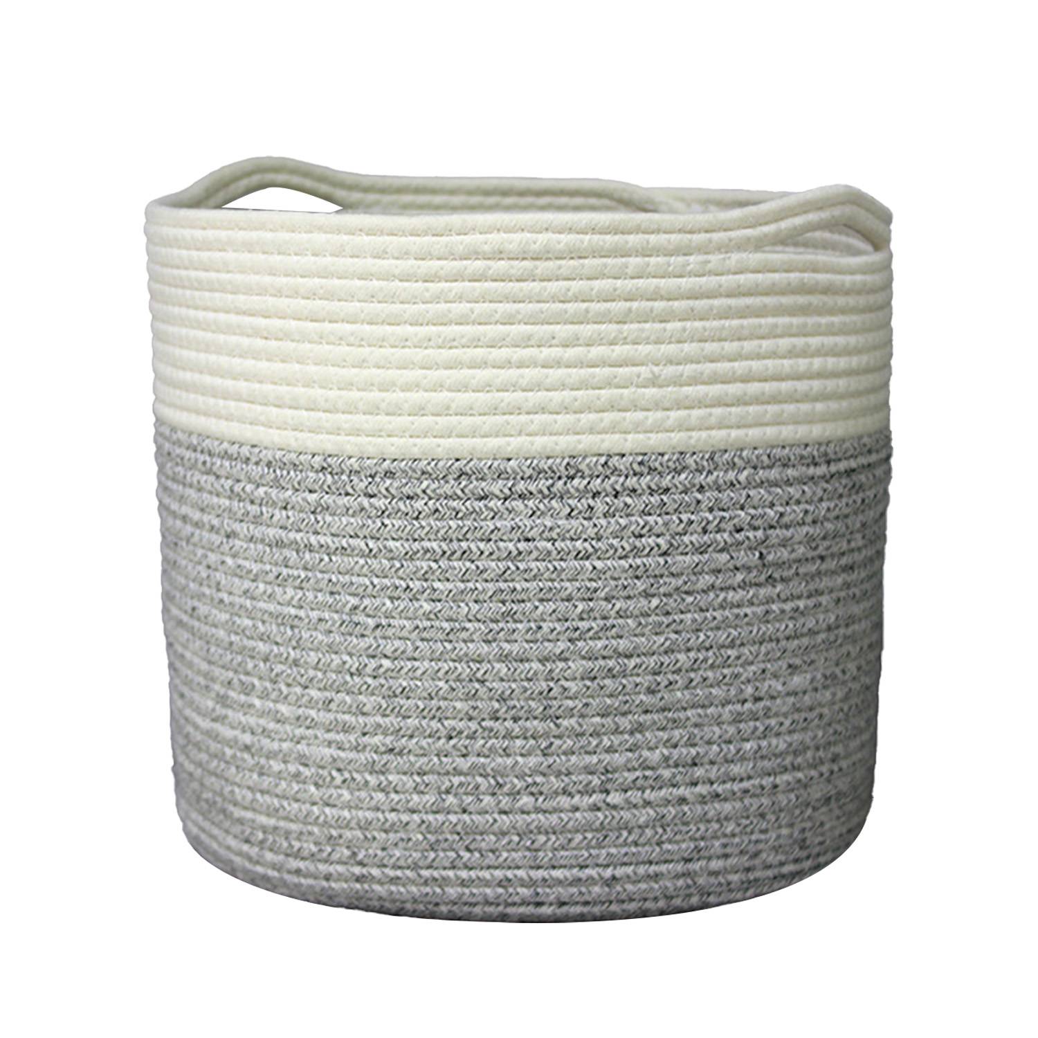 Cotton Rope Large Capacity Round Basket 4