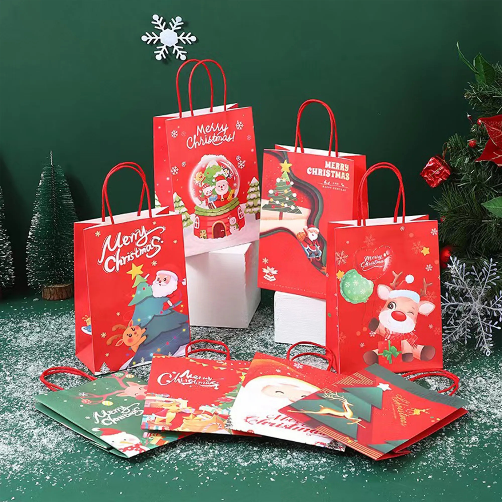 Christmas Gift Bags With Customizable Logo 4