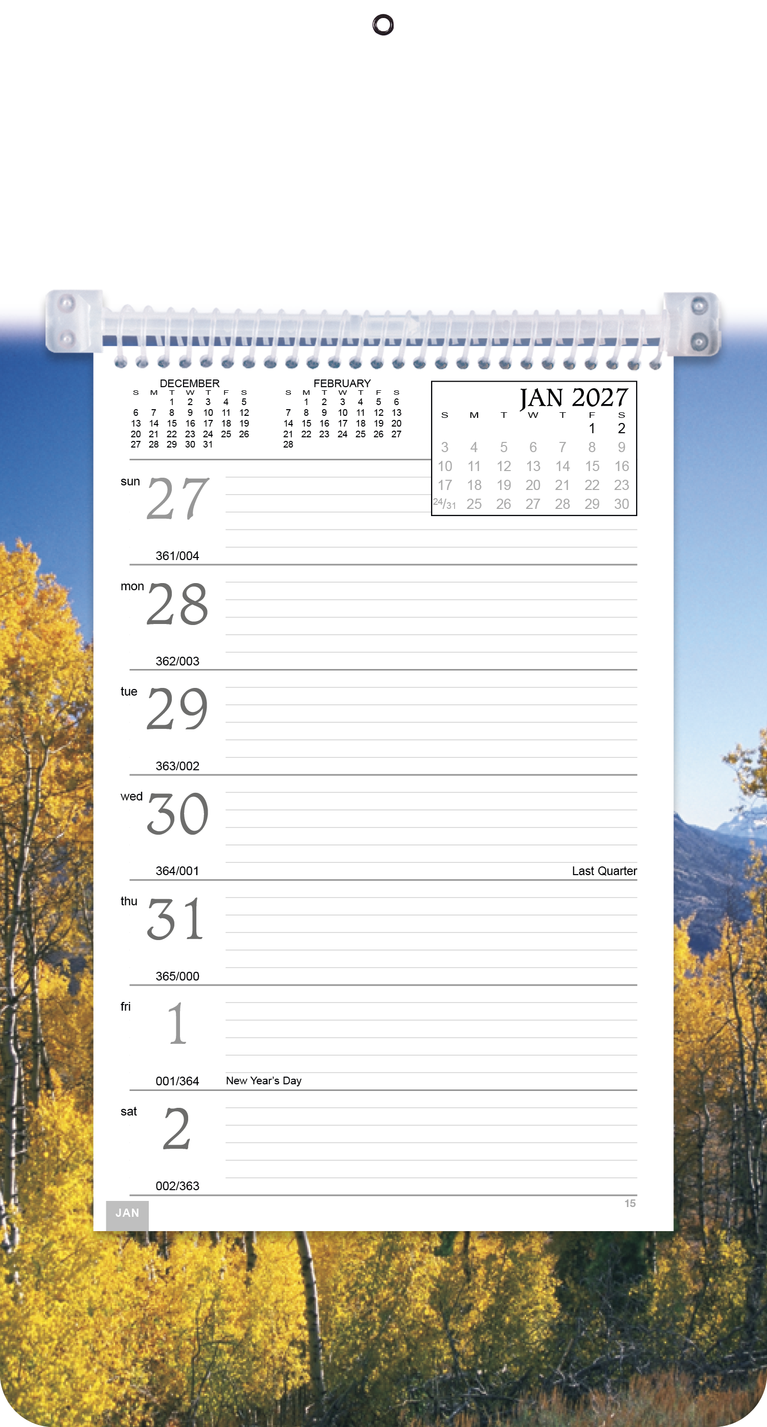Triumph® Calendars Full-Color Weekly Memo Calendar 29