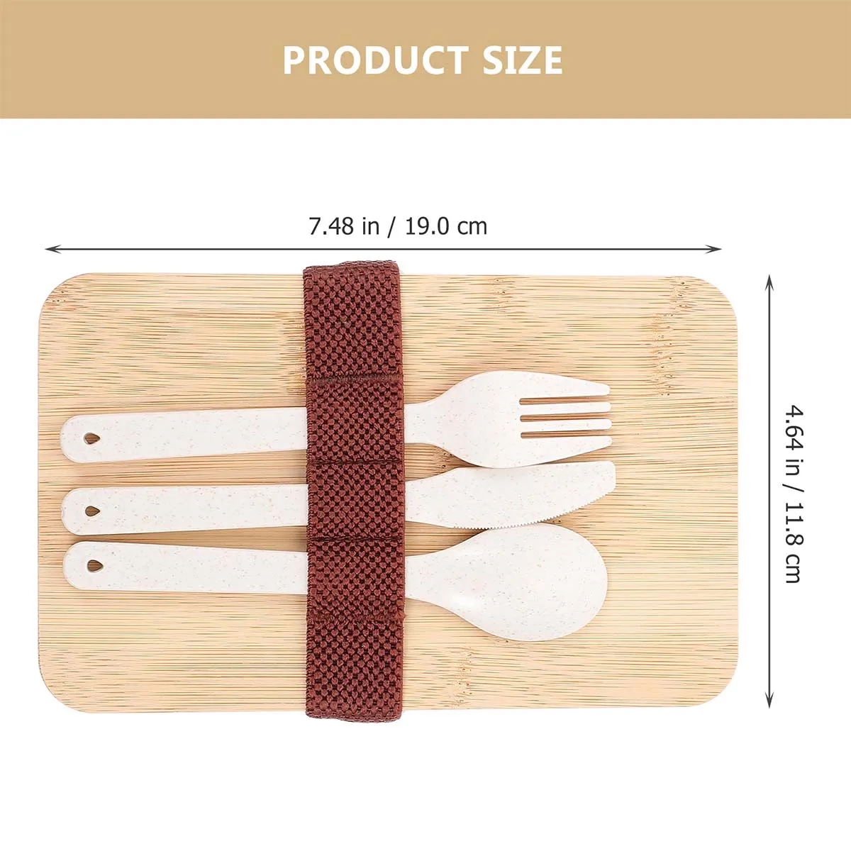 Bamboo Suqare Rectangle Bento Box Lunch Set with Utensils 9