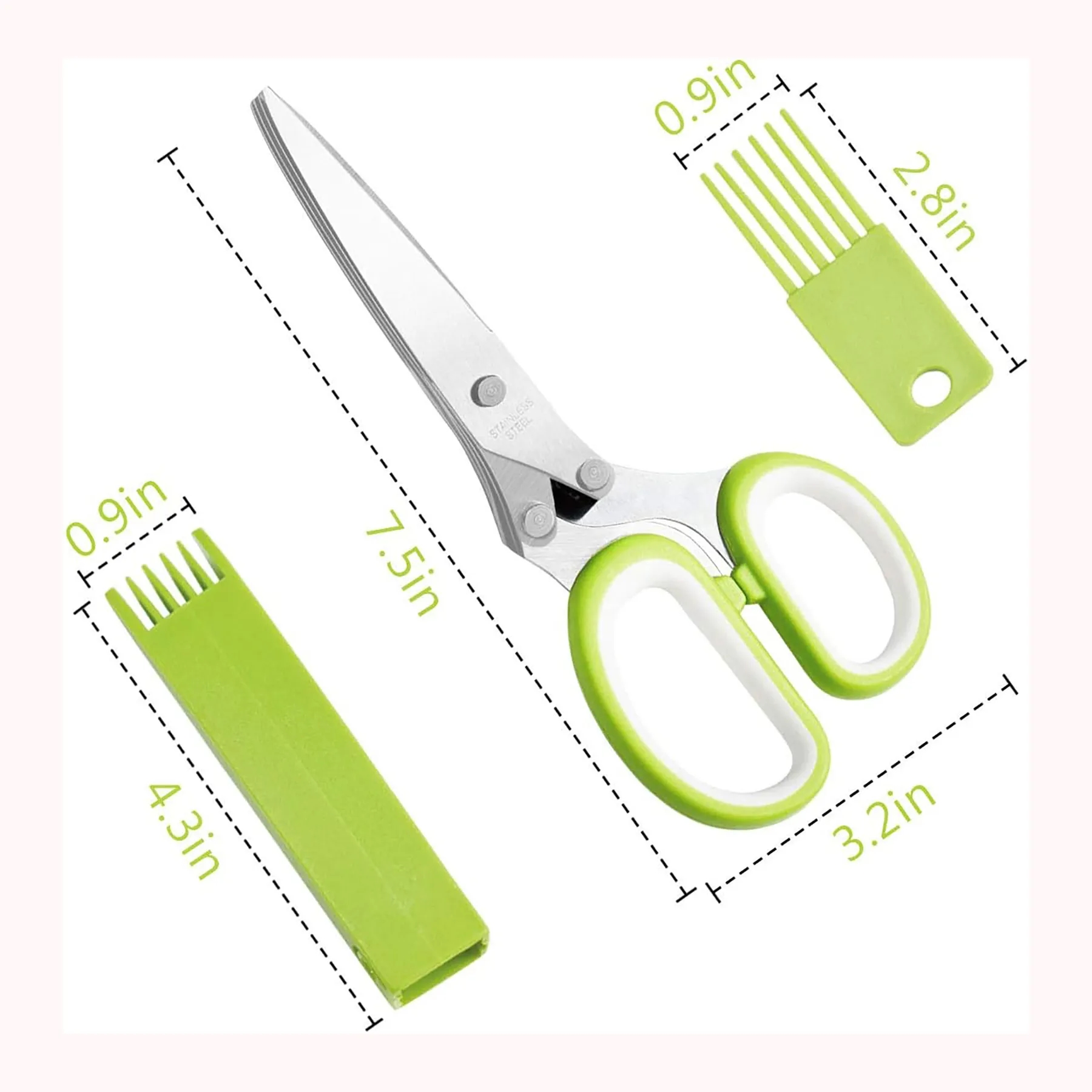 5 Blade Kitchen Herb Shears 6