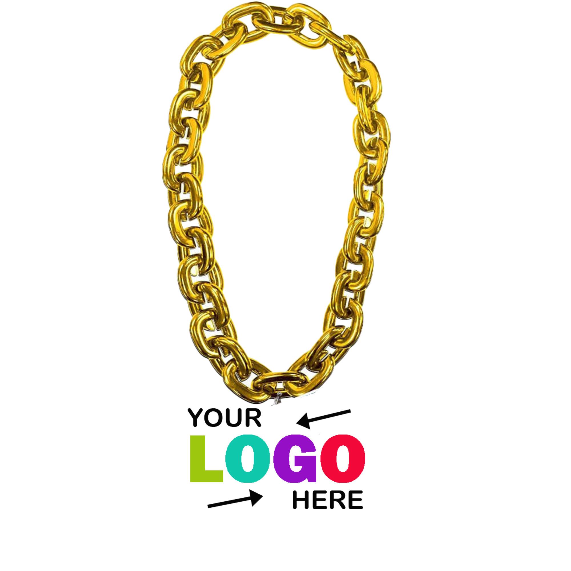 Team Logo PU Material Soft Oversized Chain Necklace 1