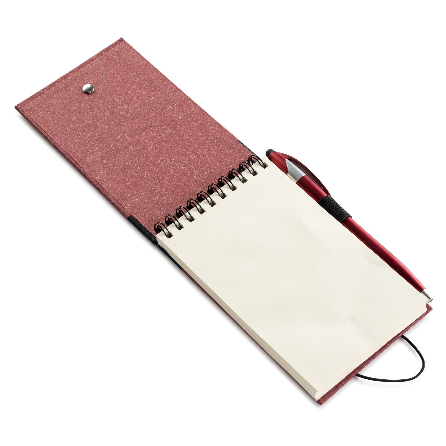 Jot & Go 3.75 x 5.75 Cardboard Spiral Journal with Pen - Colors 3