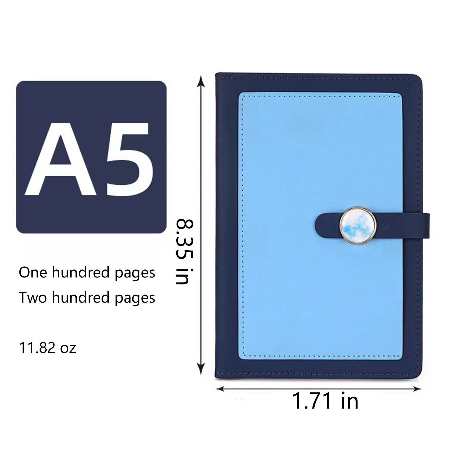 A5 Buckle PU Leather Multi-color Notebook 8