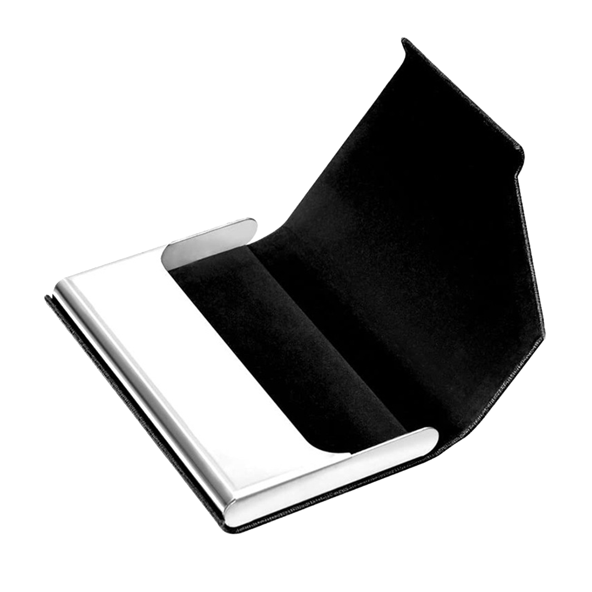 Stainless Steel PU Leather Business Card Holder 10