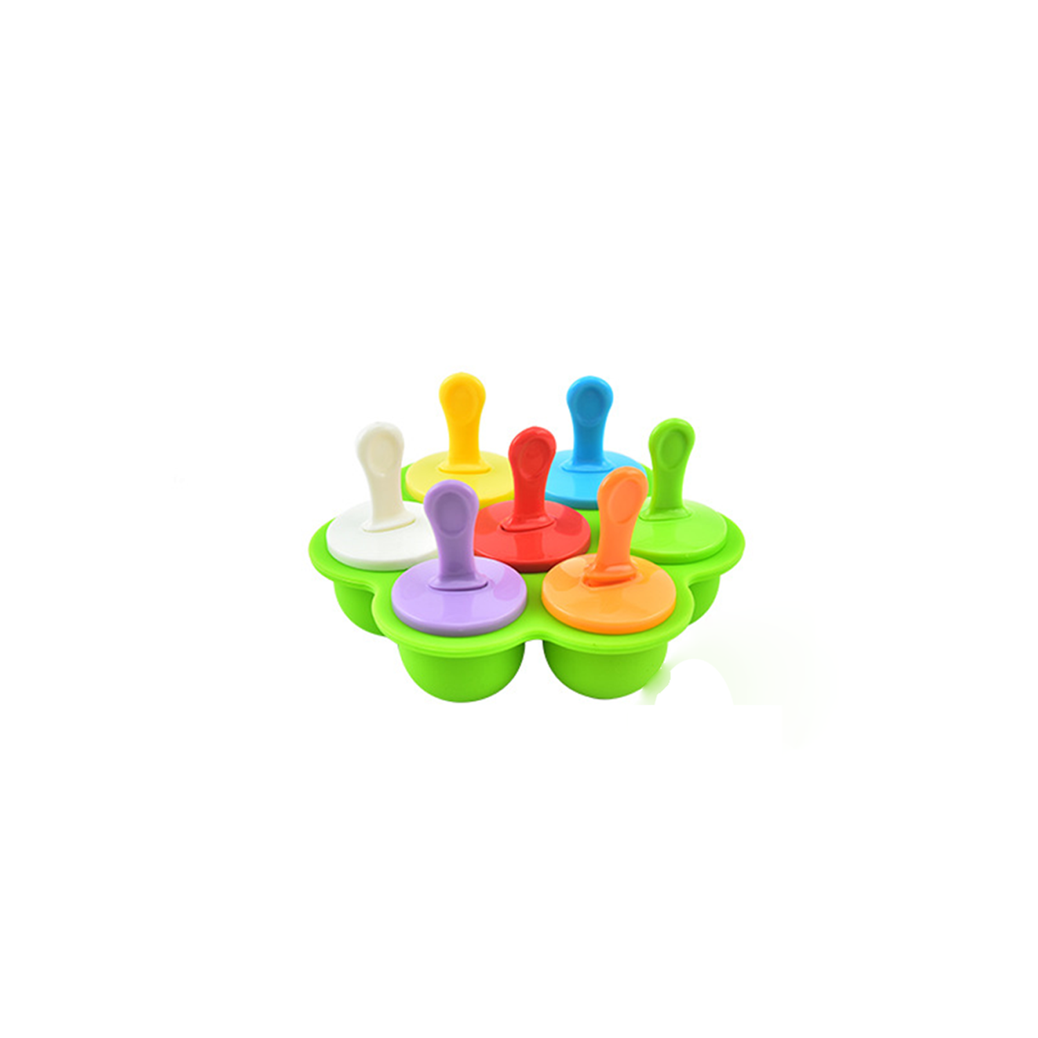 7 Holes Silicone Popsicle Molds 4