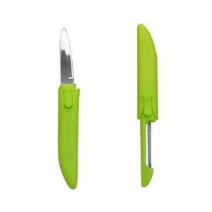 2 In 1 Stainless Steel Fruit And Vegetable Peeler Knife 18