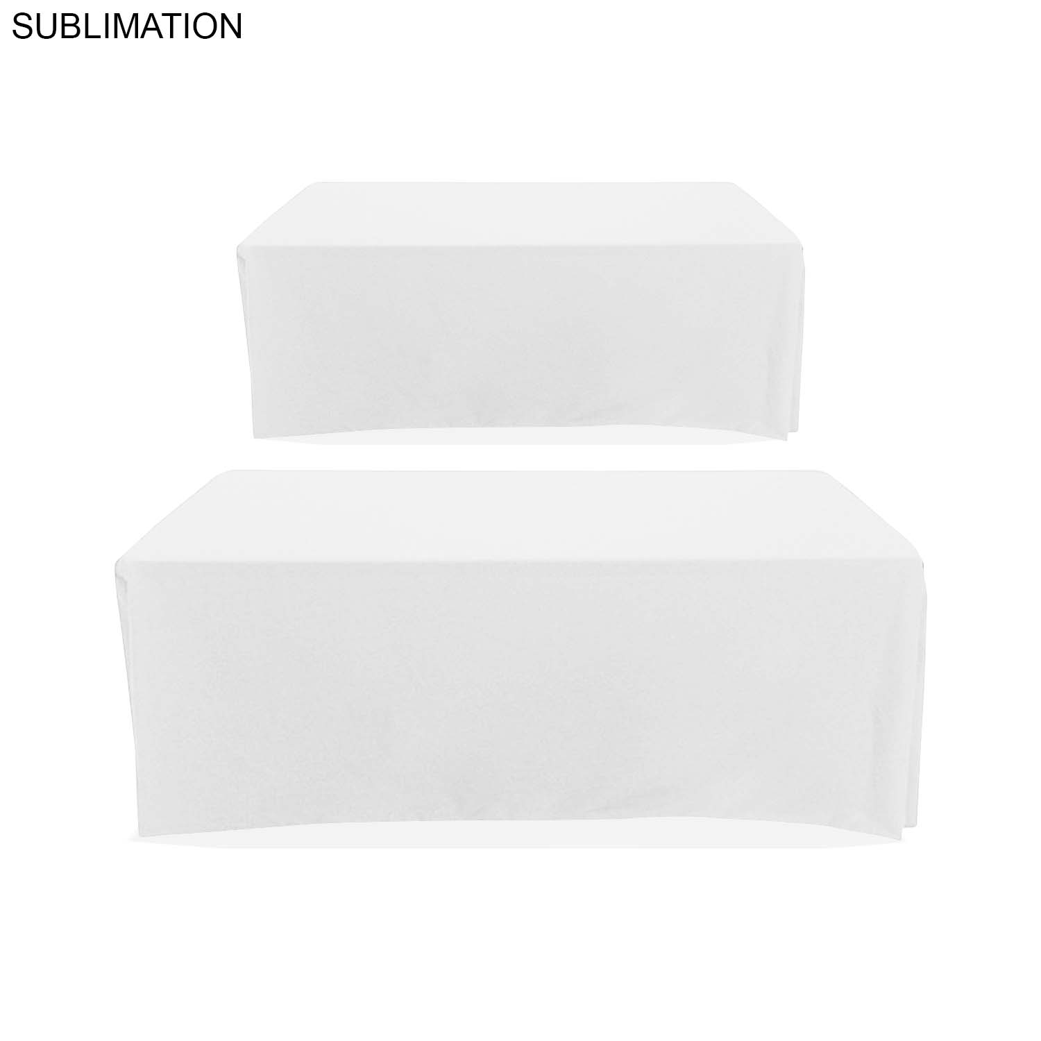 24 Hr Express Ship - Sublimated Table Cloth for 6' table, Drape style, 4 sided, Closed Back 2