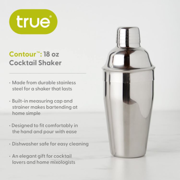 True® Contour™ 18oz Cocktail Shaker 3
