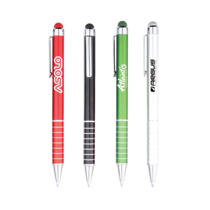 Retro Aluminum Ballpoint Pen with Stylus