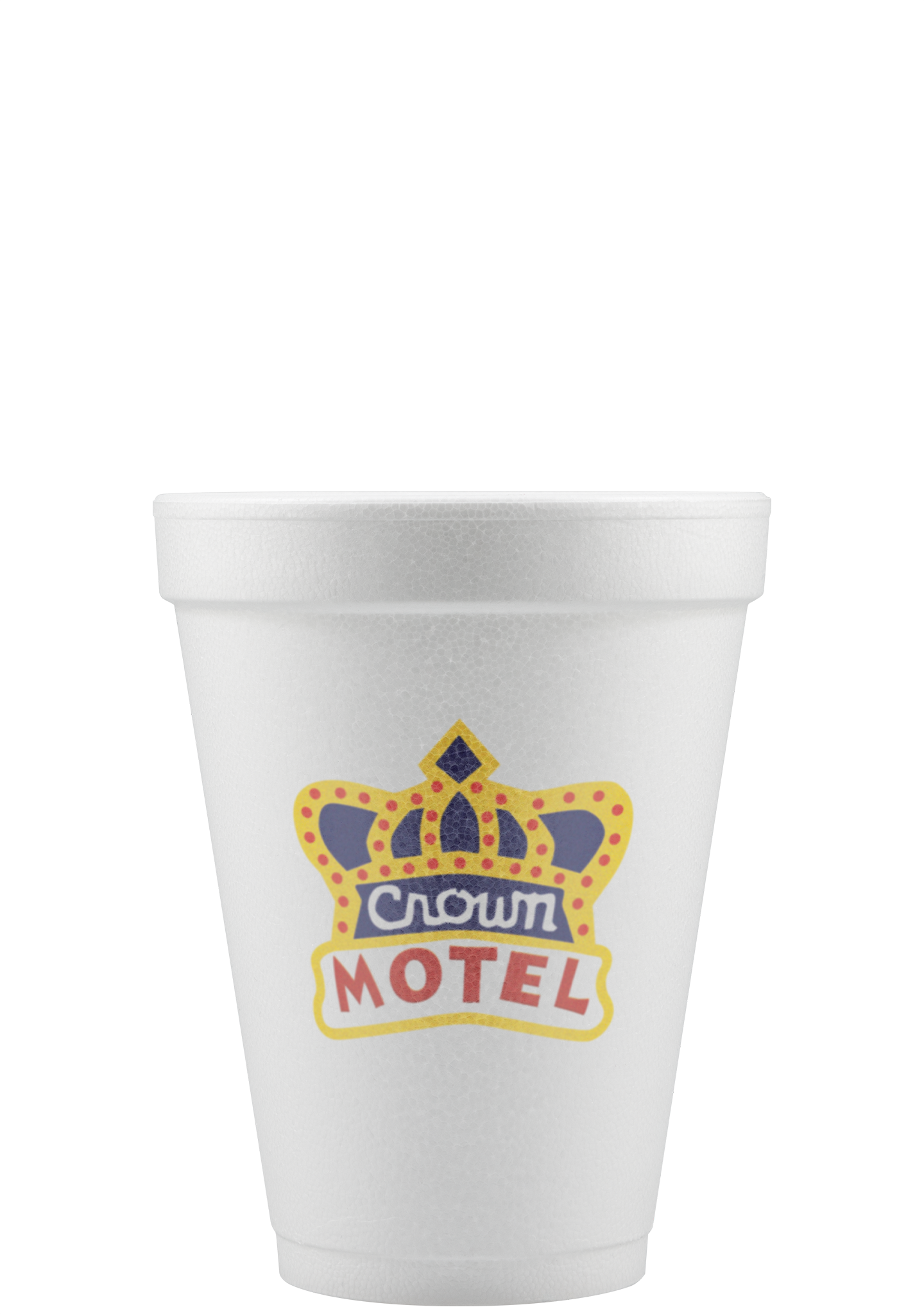 12 oz Foam Cup White Digital Print 2