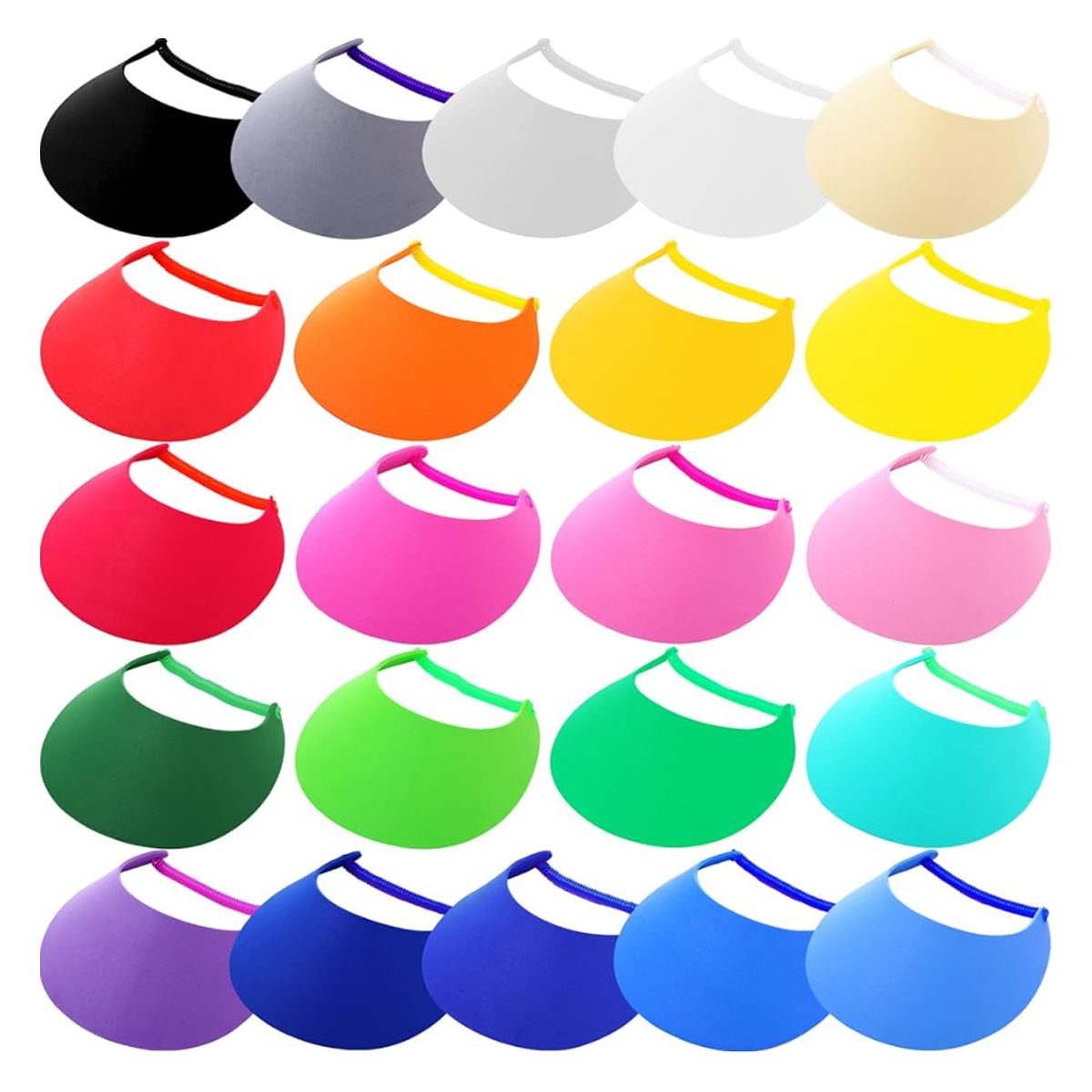 EVA Foam Sun Visor Hat with Elastic Strap for Outdoor Events 2