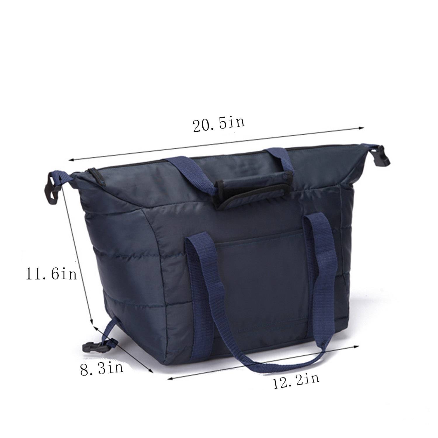 Down Jacket Picnic Cooler Insulated Bag, custom tote bag with logo imprint 4