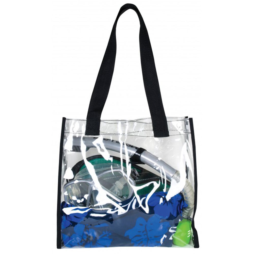 Clear Tote Bags - Black Thread 2