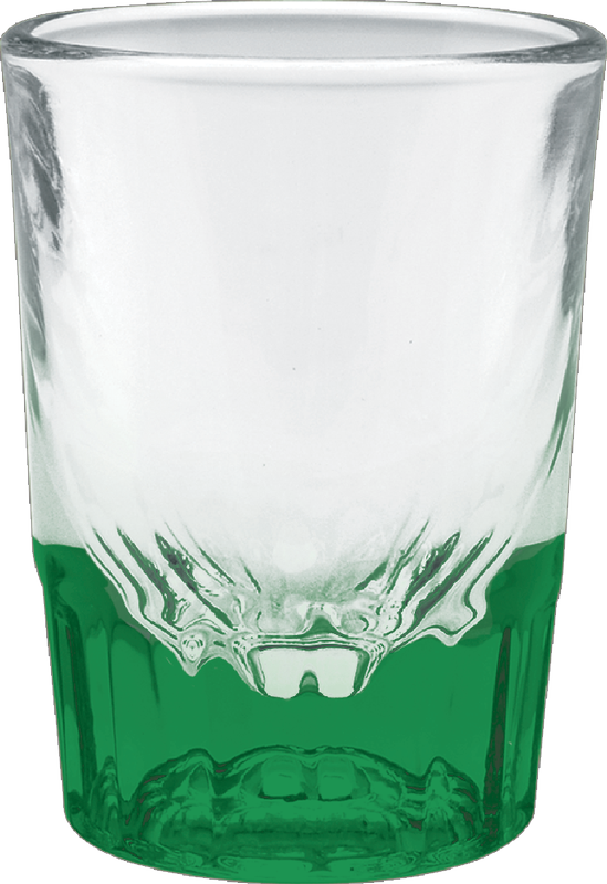 2 oz. Fluted Shot Glass - Deep Etched 9