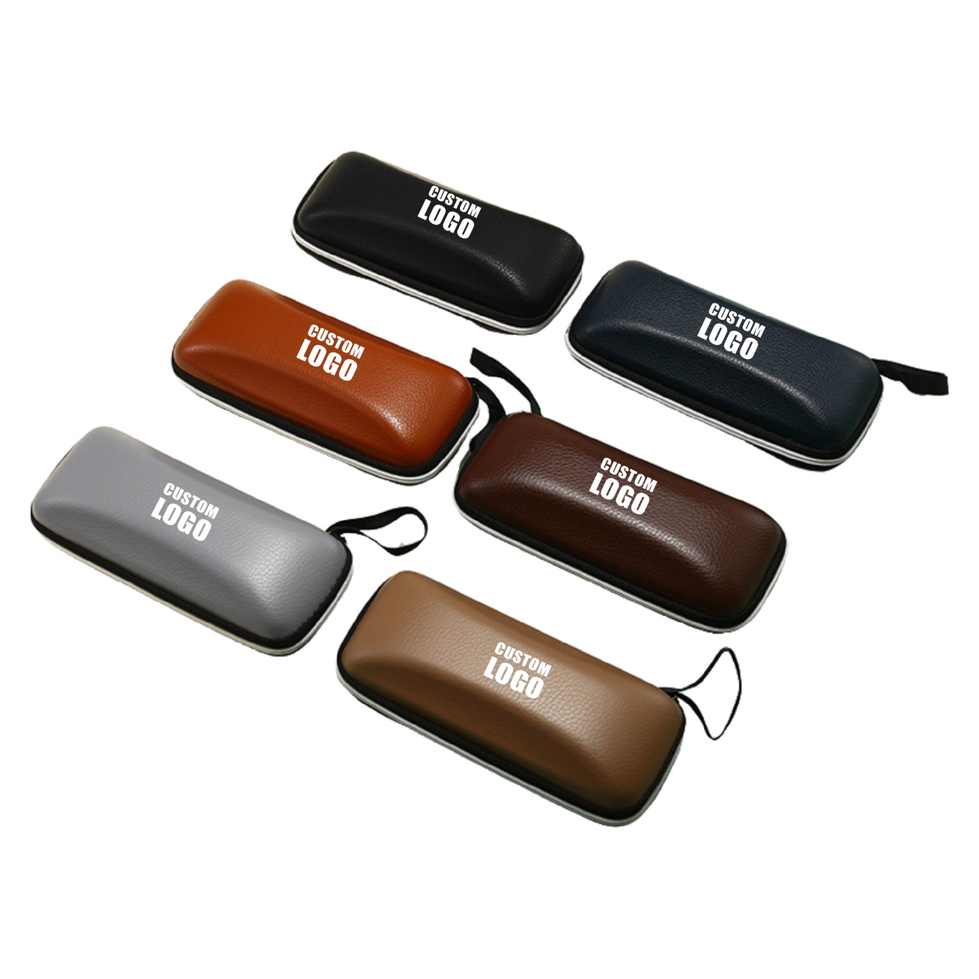 MOQ 20pcs Leather Sunglasses Zipper Box 2