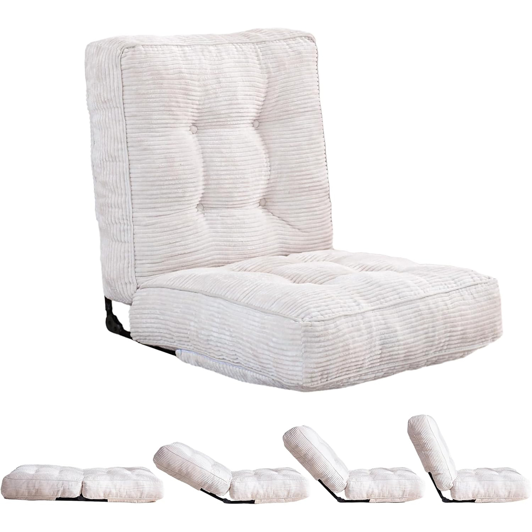 Adjustable Floor Chair with Back Support 3