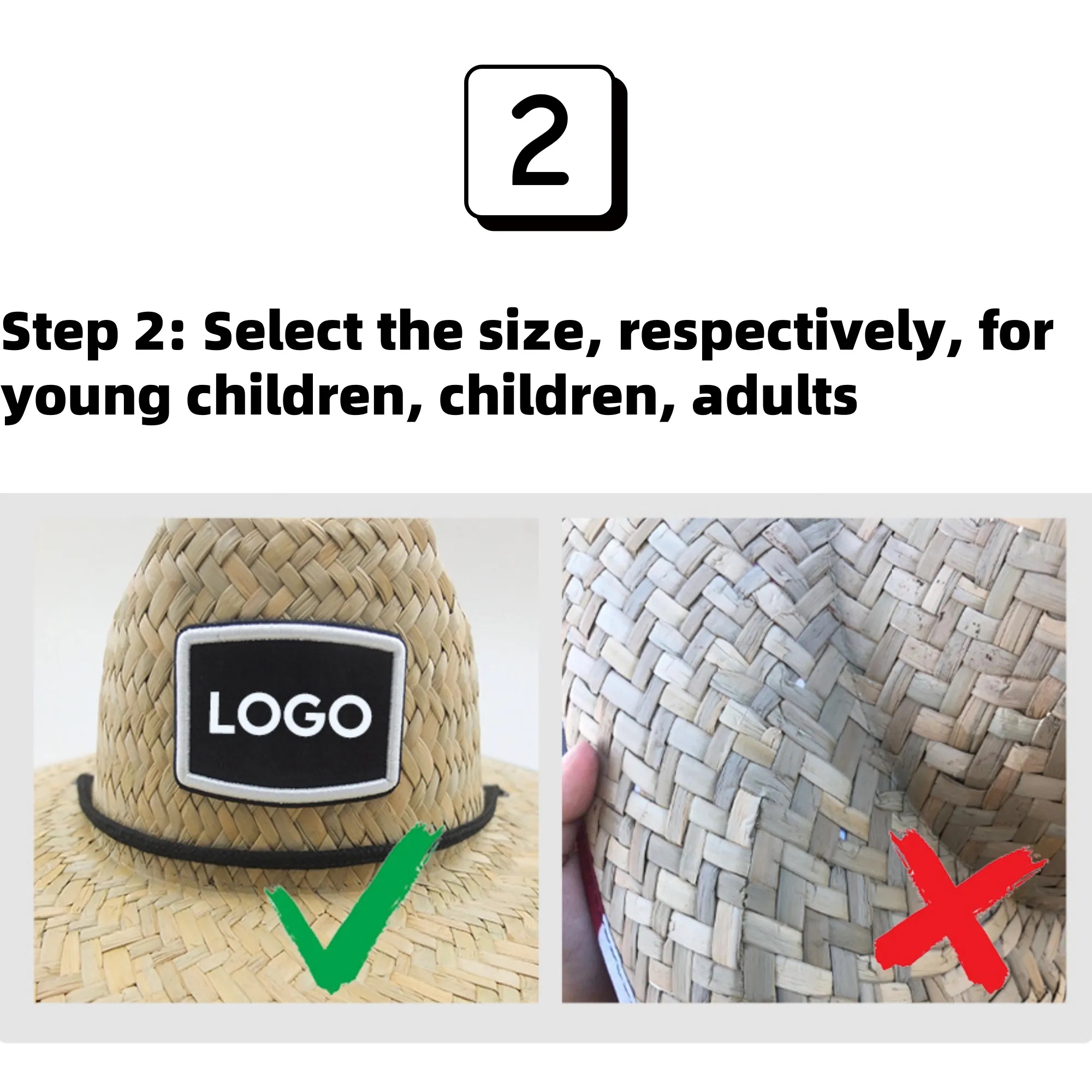 Double Straw Woven Lifesaving Beach Hat 3