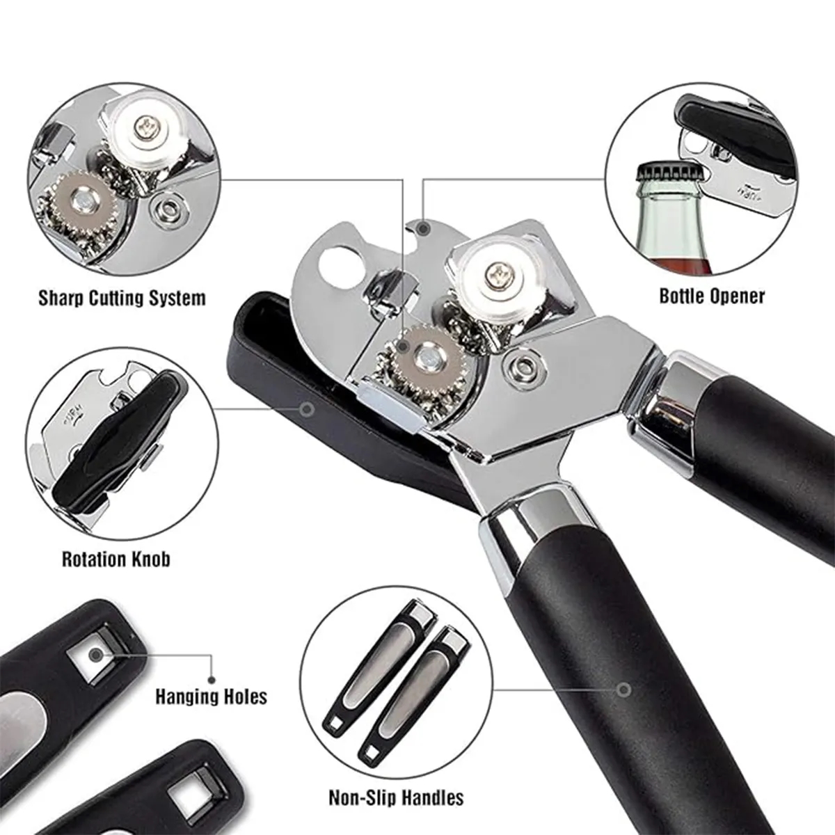 Professional 3-in-1 Multifunctional Manual Bottle Can Opener 3