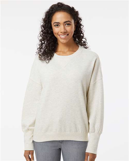 Women's Sueded Fleece Crewneck Sweatshirt - W22712 10
