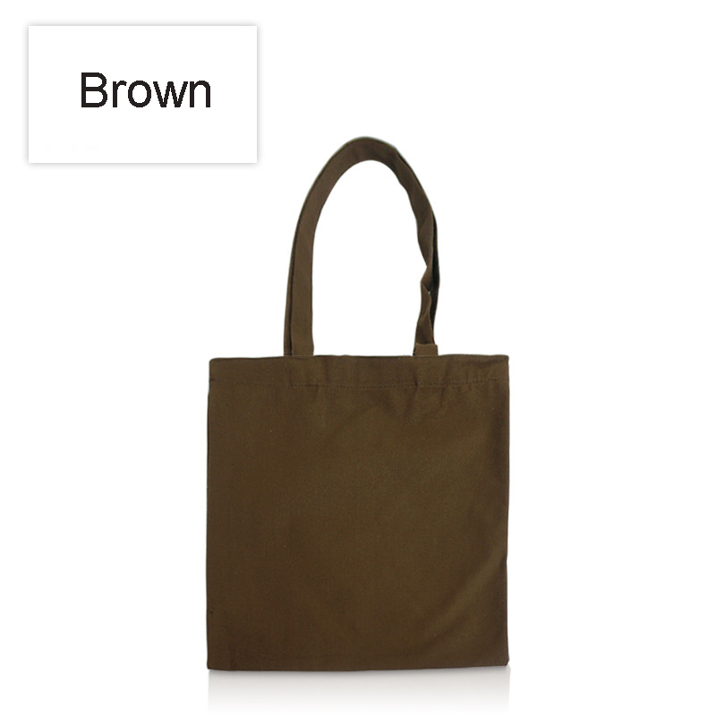 12oz Cotton Canvas Tote Bag Reusable Grocery Shopping Bags 12