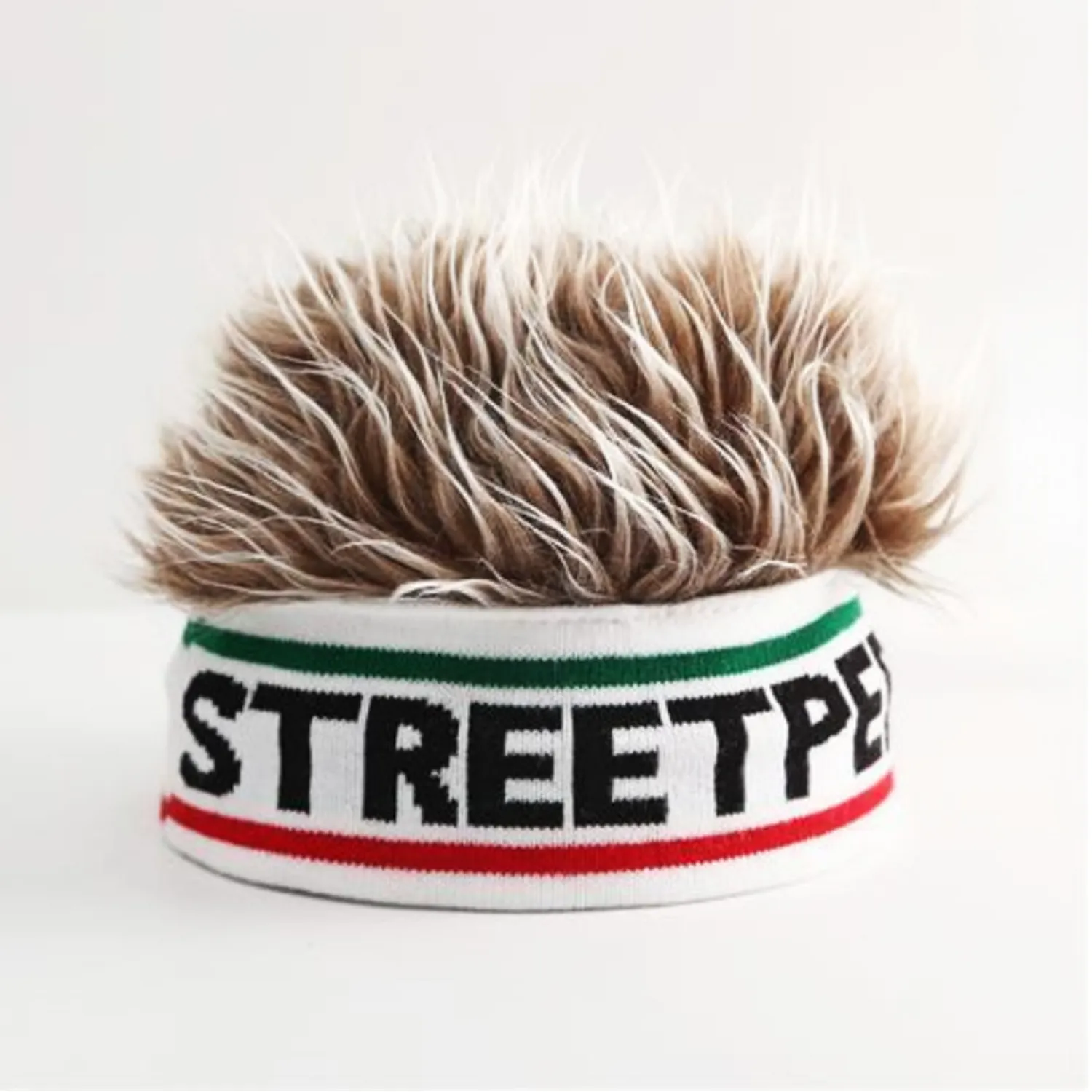 Stretch Hip Hop Hat With Wig And Headband 2