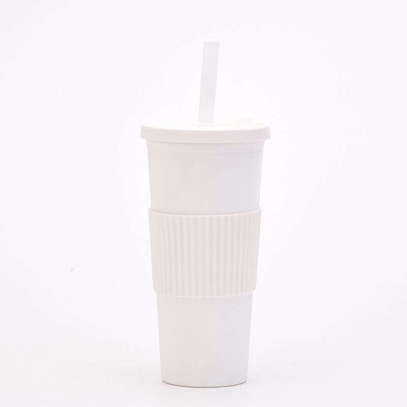 24 OZ Portable Double Plastic tumbler / Straw 8