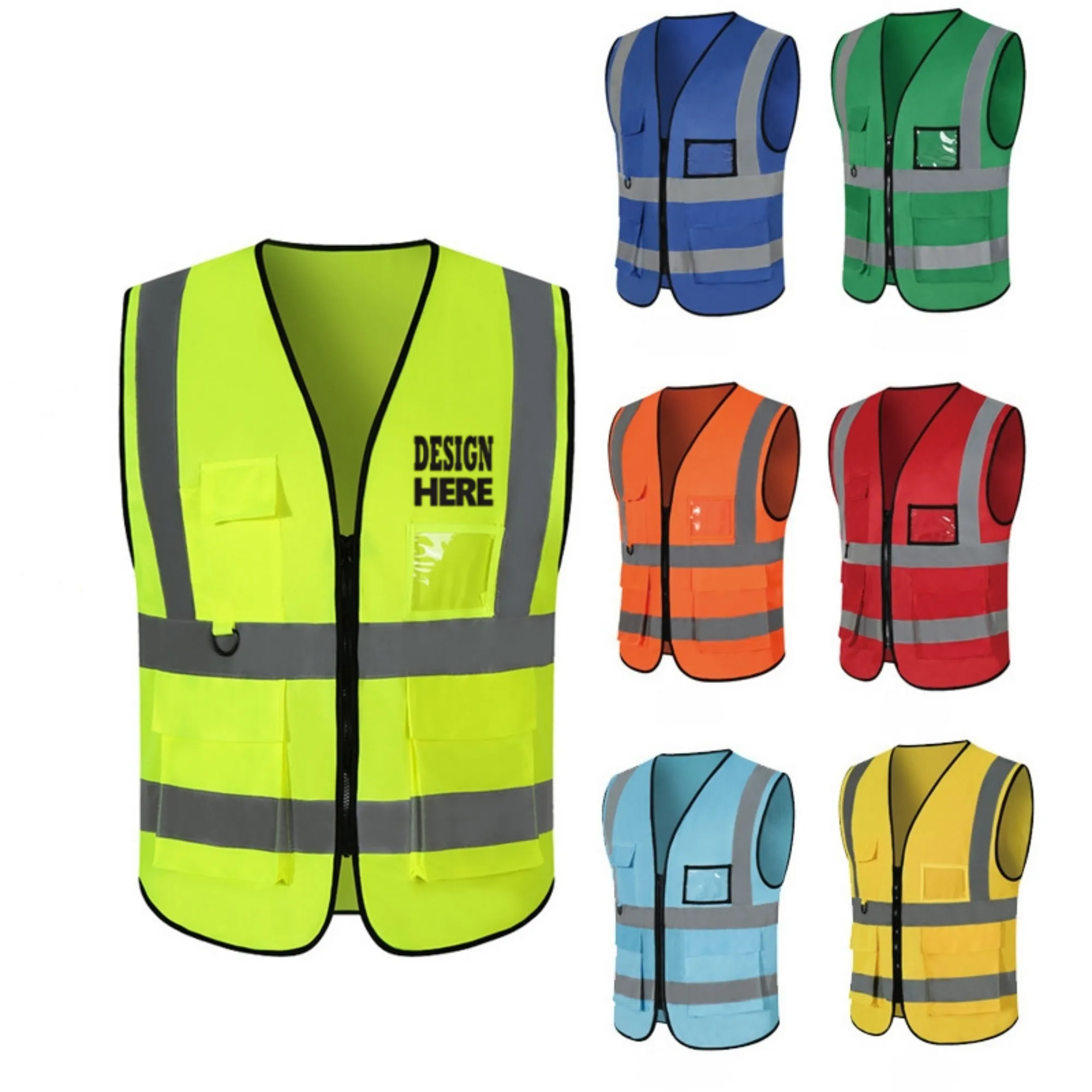 Multi-pocket Reflective Vest
