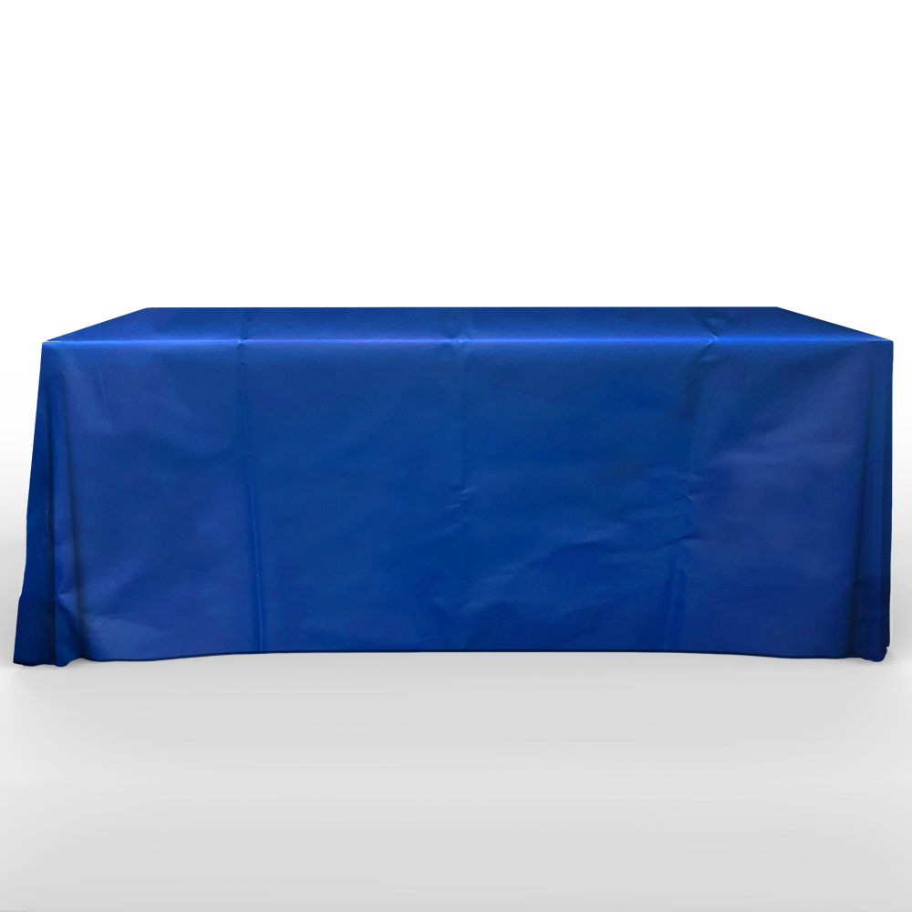 Recyclable, Non Woven 6' Flat, 4 Sided Screen Print Table Cover - Colors 7
