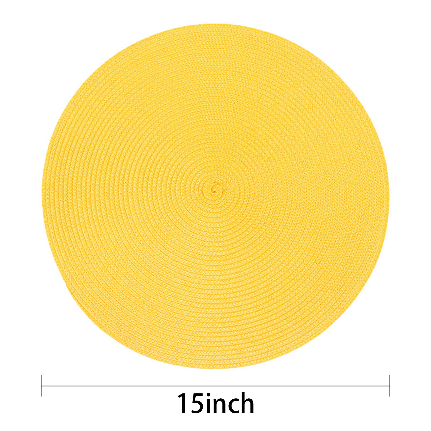 Round Hand Woven Place Mat 3