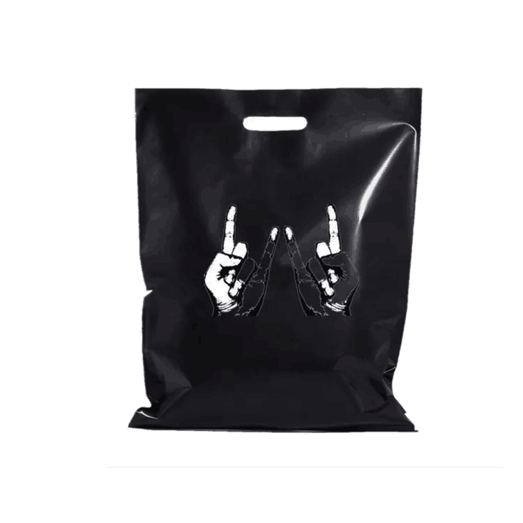 PE Plastic Die Cut Handles Bag 3