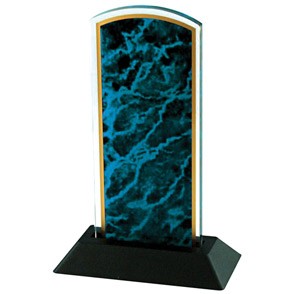 Marbleized Arch Award w/Pop-In Base 2