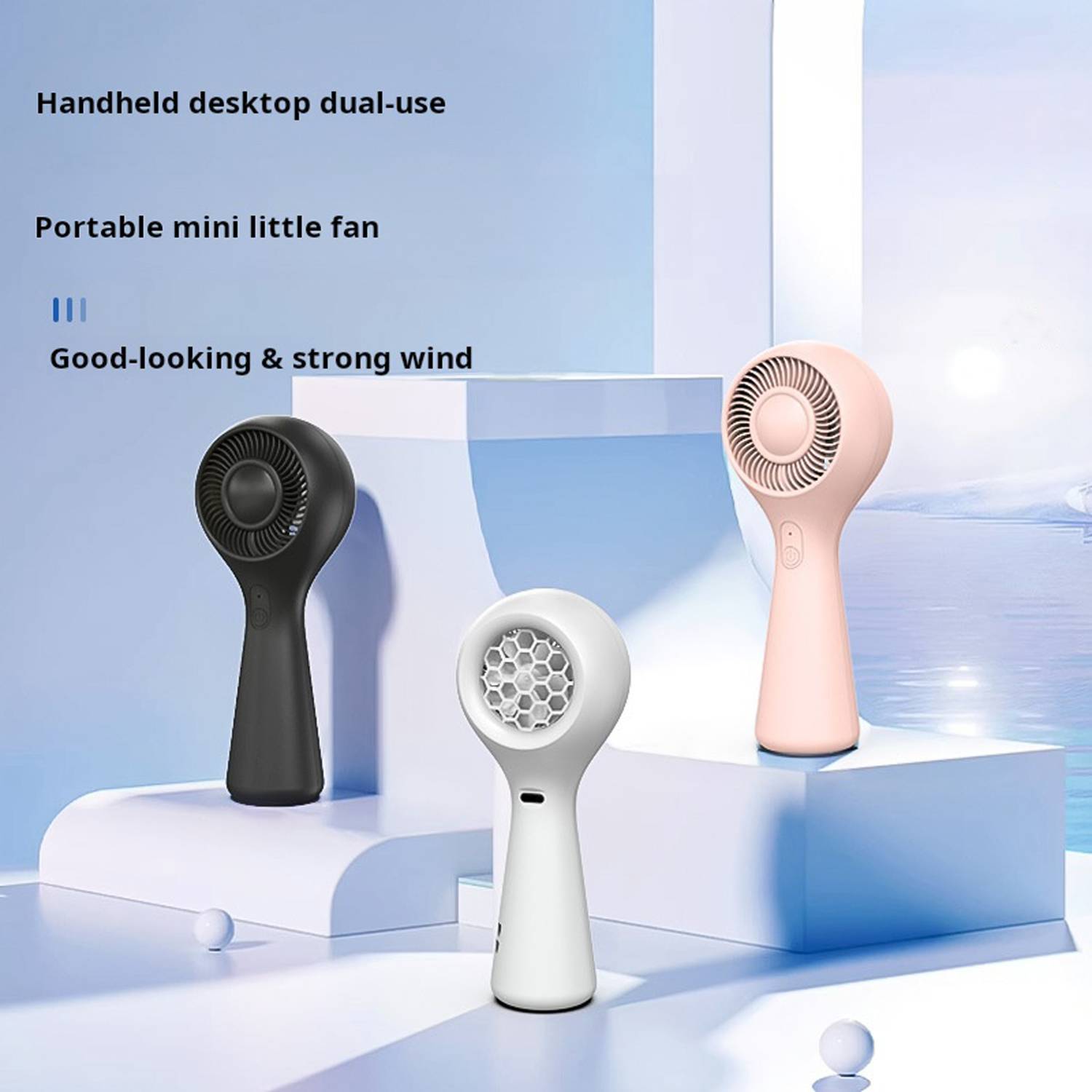 Handheld Portable Silent Mini Desktop Fan 2